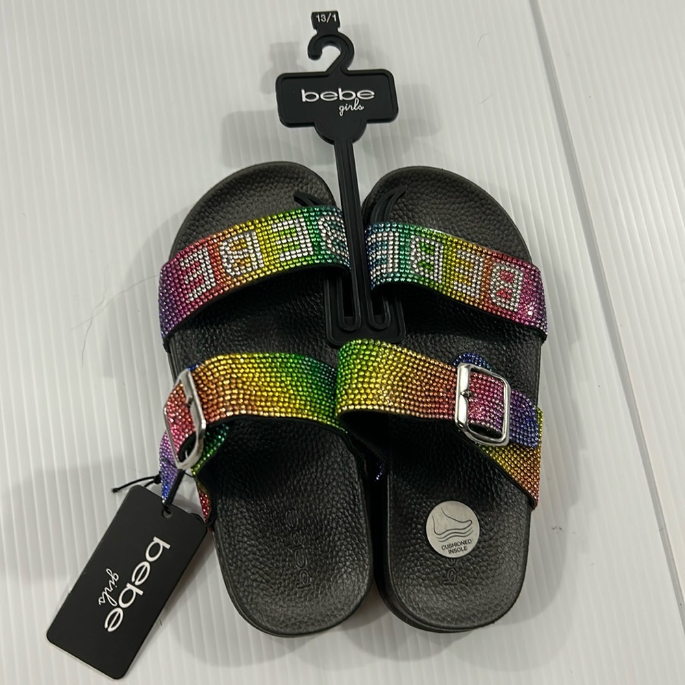 27. NWT Bebe Multicolor Rhinestone‎ Slide Sandals (13/1)